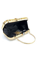 Load image into Gallery viewer, Black Beaded MIni Party Handbag with Sequins