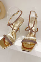 Load image into Gallery viewer, Square Toe Stiletto Black High Heels