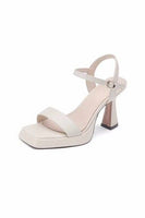 Load image into Gallery viewer, Black Open Toe High Heeled Sandal