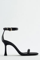 Load image into Gallery viewer, Black Ankle Strap High Heel Sandal