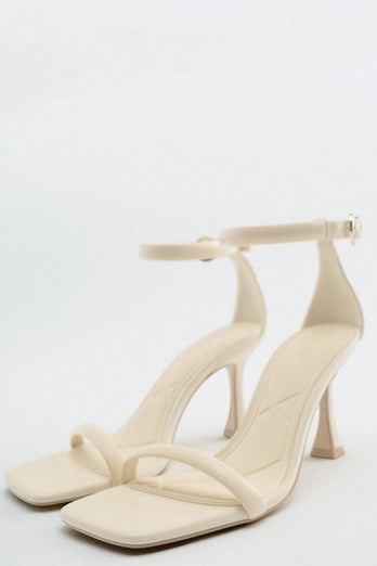 Black Ankle Strap High Heel Sandal