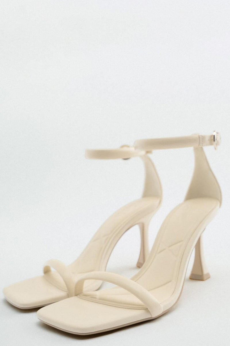 Load image into Gallery viewer, Black Ankle Strap High Heel Sandal