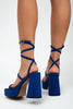 Load image into Gallery viewer, Green Chunky-heel Platform Strappy High-heeled Sandals