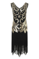 Load image into Gallery viewer, Fringes Sparkly 1920s Dress with Sleeveless