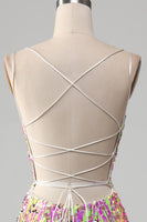 Load image into Gallery viewer, Hot Pink Sparkly Mermaid Formal Dress with Slit