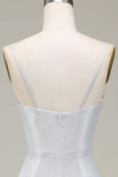 Load image into Gallery viewer, Grey Mermiad Sparkly Formal Dress with Pleated