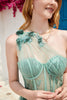 Load image into Gallery viewer, One Shoulder A Line Corset Short Formal Dress with Beading