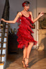 Load image into Gallery viewer, Black Roaring 20s Gatsby Fringed Flapper Dress