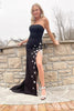 Load image into Gallery viewer, Black Sheath Formal Dress with Stars and Fringes