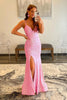 Load image into Gallery viewer, Pink Sequins Mermaid Formal Dress