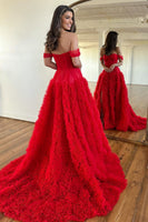 Load image into Gallery viewer, Lilac Tiered Corset Off the Shoulder Long Formal Dress