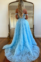 Load image into Gallery viewer, Lilac Tiered Corset Off the Shoulder Long Formal Dress