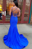 Load image into Gallery viewer, Hot Pink Sequined Spaghetti Straps Formal Dress