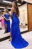 Load image into Gallery viewer, Royal Blue Spaghetti Straps Long Formal Dress with Beading