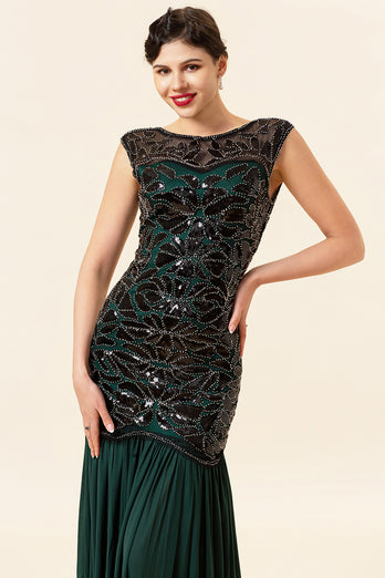 Vintage Sequins Banquet Evening 1920s Dress