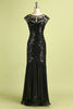 Load image into Gallery viewer, Champagne Sequins Round Neck 1920s Dress
