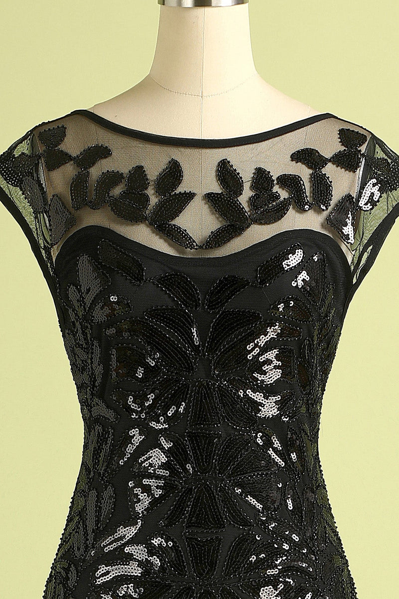 Load image into Gallery viewer, Vintage Sequins Banquet Evening 1920s Dress