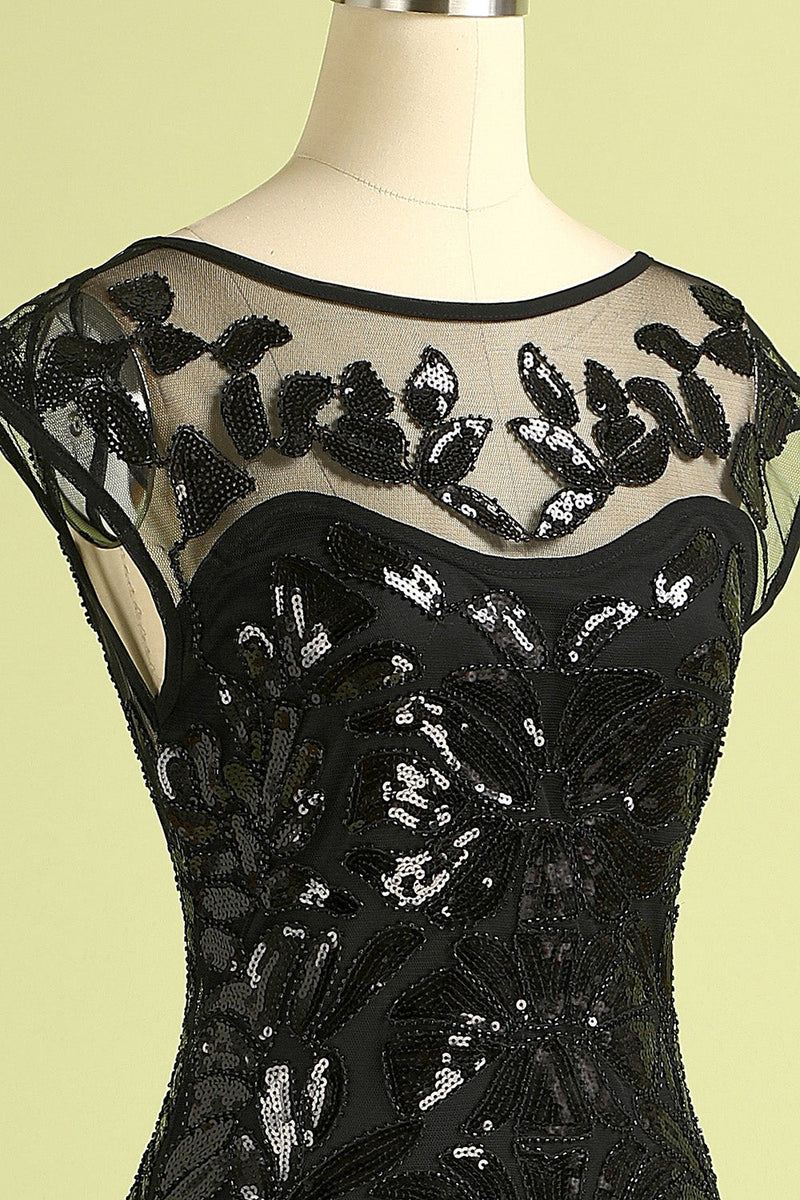 Load image into Gallery viewer, Vintage Sequins Banquet Evening 1920s Dress