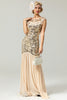 Load image into Gallery viewer, Vintage Sequins Banquet Evening 1920s Dress