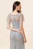 Load image into Gallery viewer, Sparkly Grey Mermaid Beaded Long Evening Dress