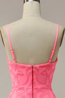 Load image into Gallery viewer, Blush Spaghetti Straps Sequins Mermaid Formal Dress