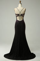 Load image into Gallery viewer, Dark Purple Lace-Up Back Mermaid Formal Dress with Beading