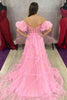 Load image into Gallery viewer, A Line Off the Shoulder Red Tulle Corset Formal Dress with Bowknot