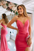 Load image into Gallery viewer, Mermaid Strapless Coral Long Formal Dress with Slit