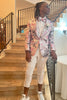 Load image into Gallery viewer, Pink Flower Shawl Lapel Prom Blazer for Men