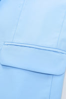 Load image into Gallery viewer, Peak Lapel Single Breasted Sky Blue Men&#39;s Prom Suits