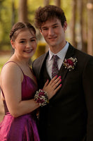 Load image into Gallery viewer, Black Notched Lapel Two Buttons 3 Piece Men&#39;s Formal Suits