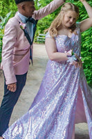 Load image into Gallery viewer, Pink Peak Lapel One Button 2-Piece Men&#39;s Formal Party Suits