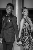 Load image into Gallery viewer, Sparkly Black Shawl Lapel 3 Piece Single-Breasted Men&#39;s Prom Suits