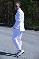 Load image into Gallery viewer, White Peak Lapel 2 Piece Formal Wedding Suits