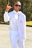 Load image into Gallery viewer, White Peak Lapel 2 Piece Formal Wedding Suits