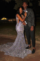 Load image into Gallery viewer, Black Jacquard Shawl Lapel One Button Formal Party Blazer