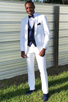 White Shawl Lapel 2-Piece Men's Formal Party Suits