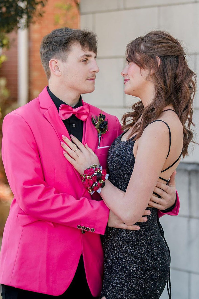 Load image into Gallery viewer, Hot Pink Notched Lapel 3 Piece Formal Party Suits