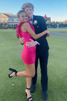 Load image into Gallery viewer, Black 2 Piece Shawl Lapel Slim Fit Men Formal Party Suits