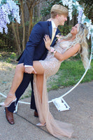 Load image into Gallery viewer, Dark Blue 2 Piece Notched Lapel Slim Fit Formal Party Suits For Men