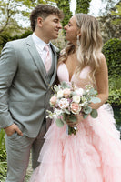 Load image into Gallery viewer, Grey 3 Piece Notched Lapel Slim Fit Men&#39;s Formal Suits