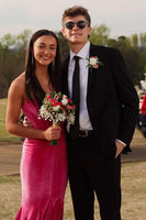 Load image into Gallery viewer, Black 2 Piece Shawl Lapel Slim Fit Formal Party Tuxedo For Men