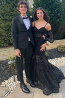 Load image into Gallery viewer, Black Notched Lapel 2 Piece Slim Fit Wedding Formal Tuxedo For Men