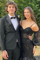 Load image into Gallery viewer, Black Notched Lapel 2 Piece Slim Fit Wedding Formal Tuxedo For Men