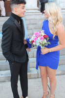 Load image into Gallery viewer, Black Notched Lapel 2 Piece Slim Fit Men Formal Party Suits