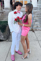 Load image into Gallery viewer, Sparkly White Sequins Peak Lapel Party Suits For Men