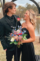 Load image into Gallery viewer, Black Notched Lapel 2 Piece Formal Suits For Men