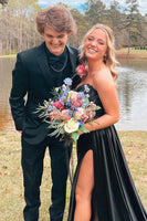 Load image into Gallery viewer, Black Notched Lapel 2 Piece Formal Suits For Men