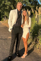 Load image into Gallery viewer, White Shawl Lapel Formal Party Blazer For Men