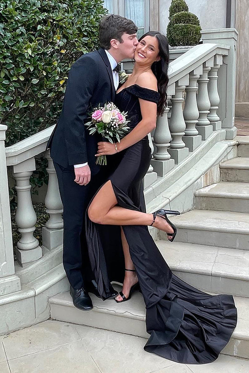 Load image into Gallery viewer, Black 3 Piece Single Breasted Prom Suits